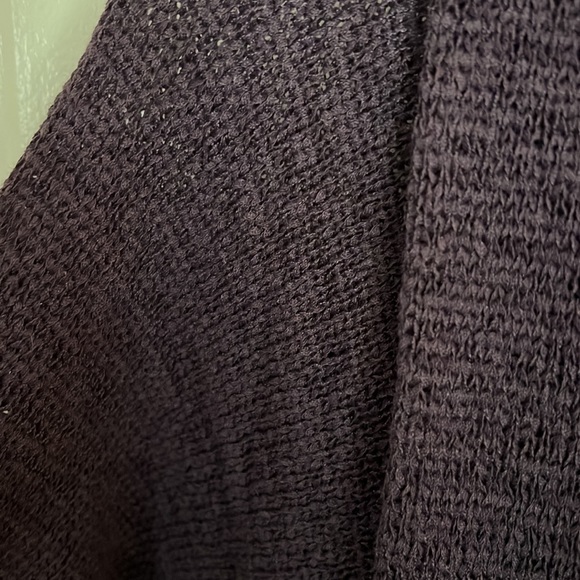 M, Deep Purple open Cardigan Sweater - Picture 5 of 5
